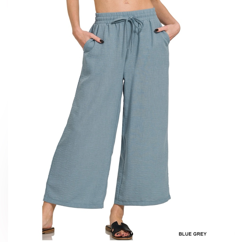 🌟 LAST ONE | NWT ZENANA small woven elastic pants